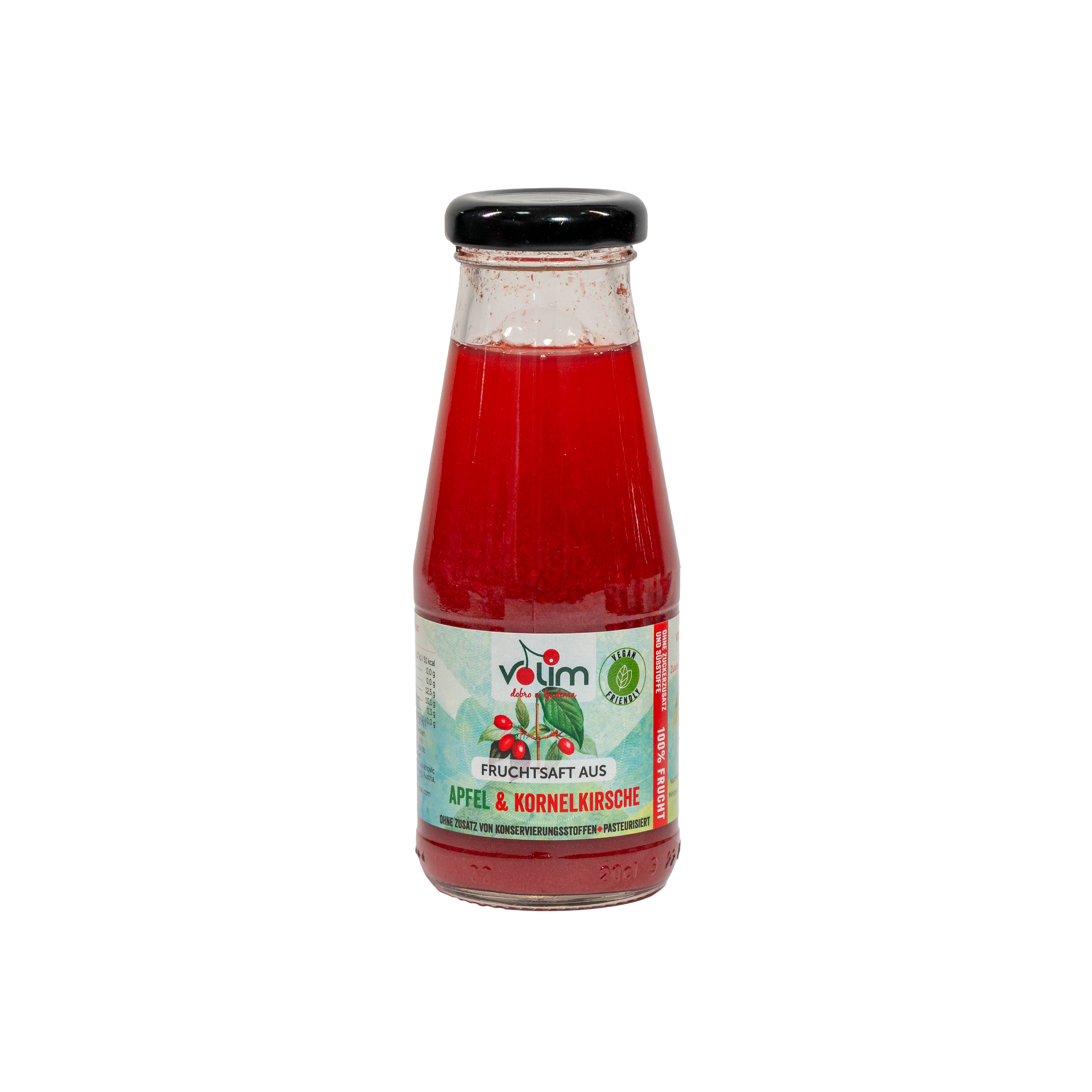 Kornelkirsche und Apfel Saft 200ml