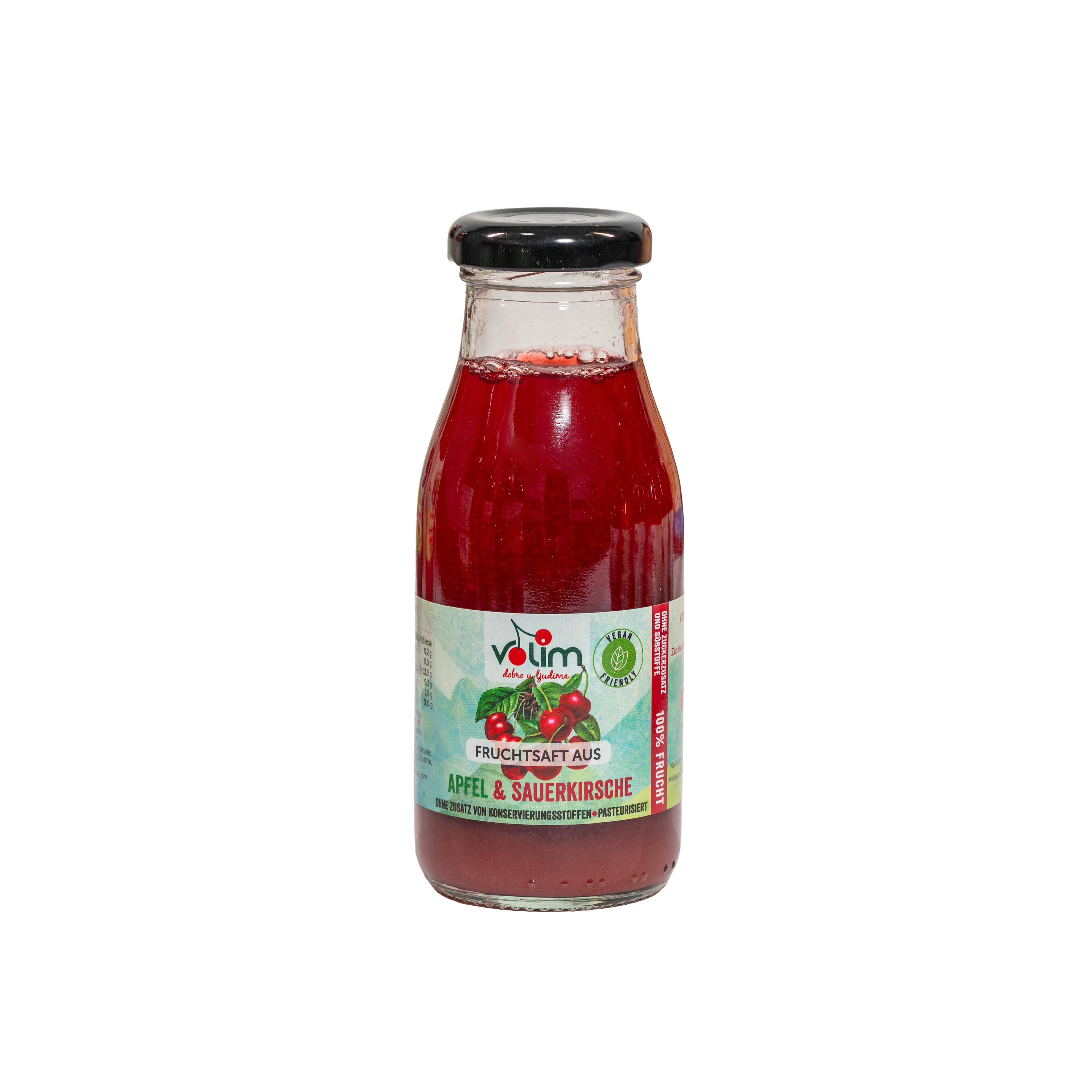 Sauerkirsche und Apfel Saft 200ml