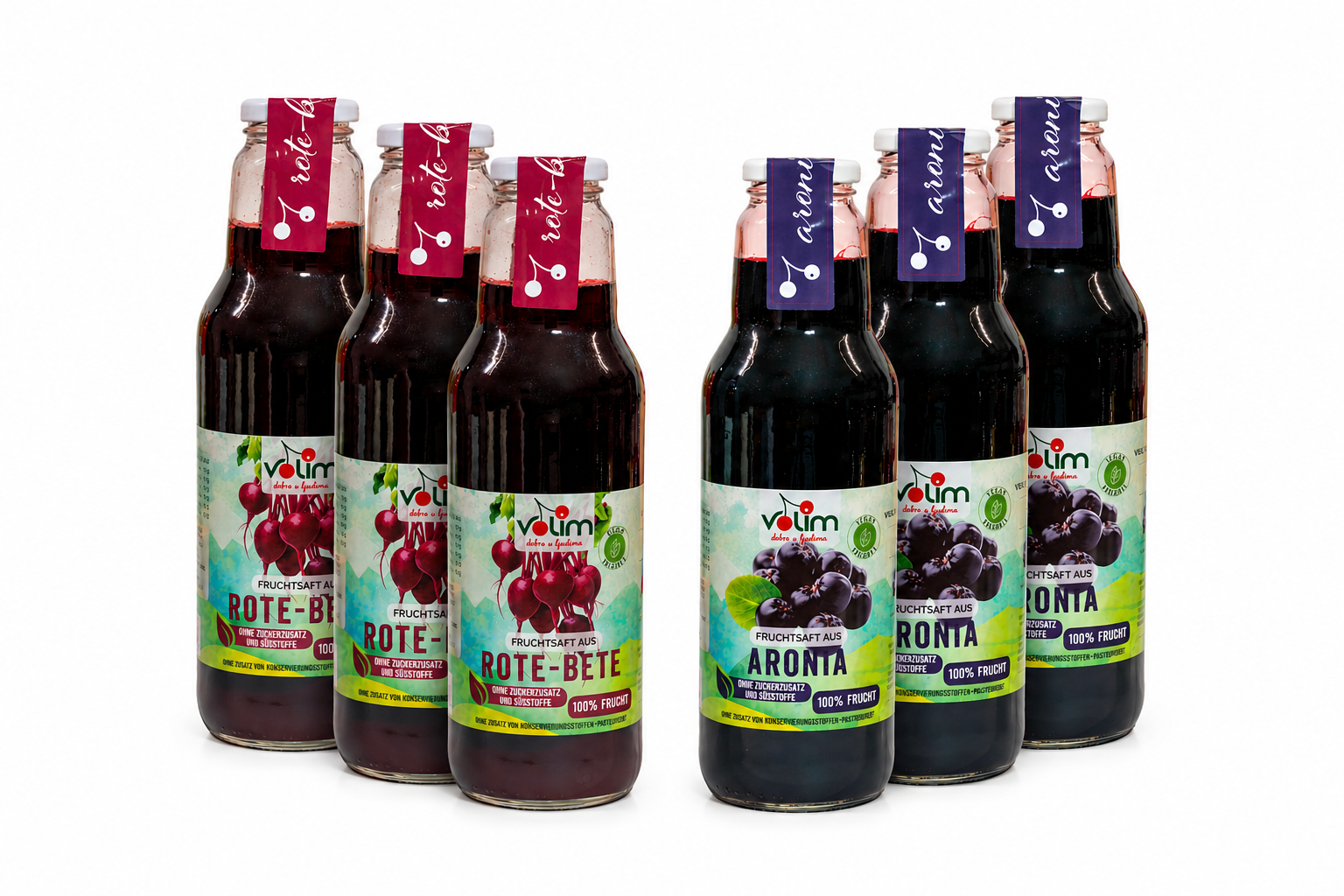 Kennenlern-Paket zum TOP Preis 3x Rote Bete + 3x Aronia Saft 750ml