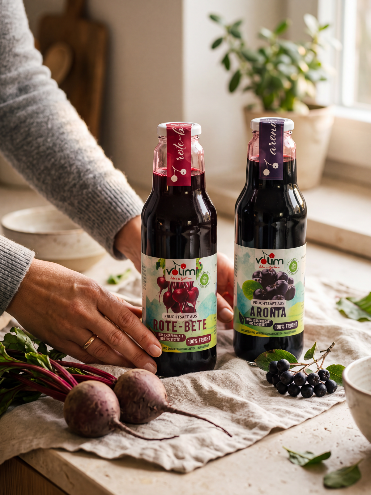 2-Wochen-Kur 3x Rote Bete + 3x Aronia Saft 750ml