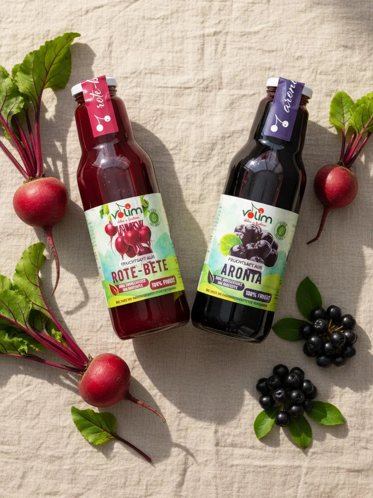 volim Ritual 36: 6× Rote Bete Saft und 6× Aronia Saft 750 ml